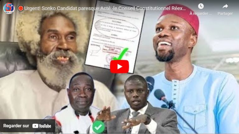 🛑Urgent! Sonko Candidat paresque Acté -le Conseil Constitutionnel Réexamine son Dossier -CENA -CDC
