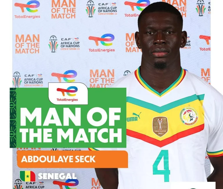CAN 2023 : Abdoulaye Seck élu homme du match face à la Guinée (2-0)