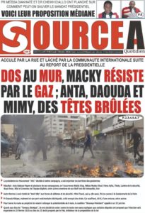 Une des journaux du lundi 05 février 2024