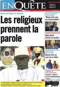 Une des journaux du mercredi 14 février 2024