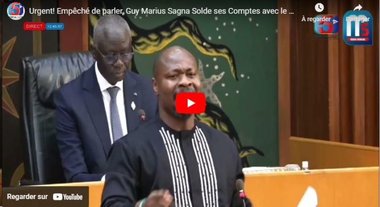 Urgent! Empêché de parler, Guy Marius Sagna Solde ses Comptes avec le Public de l’Assemblée…