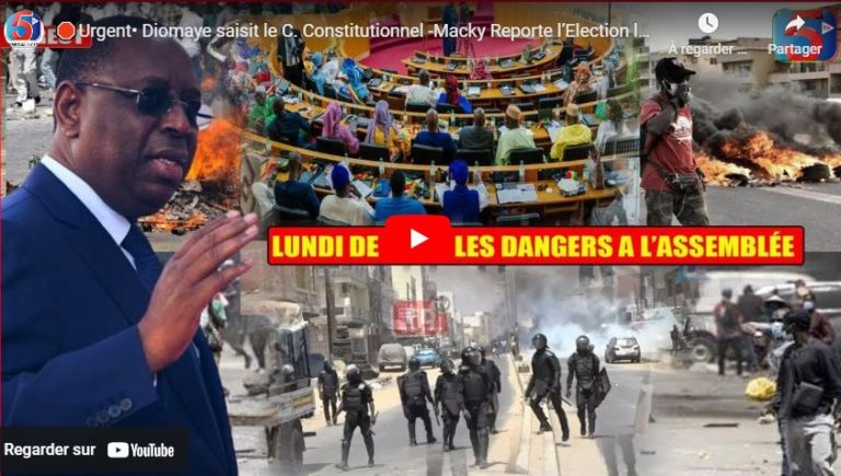🛑Urgent• Diomaye saisit le C. Constitutionnel -Macky Reporte l’Election le 15 Dec -Assemblée Chaos