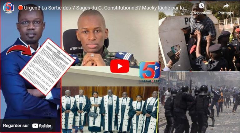 🛑Urgent! La Sortie des 7 Sages du C. Constitutionnel? Macky lâché par la C.I et maintient son Amadou