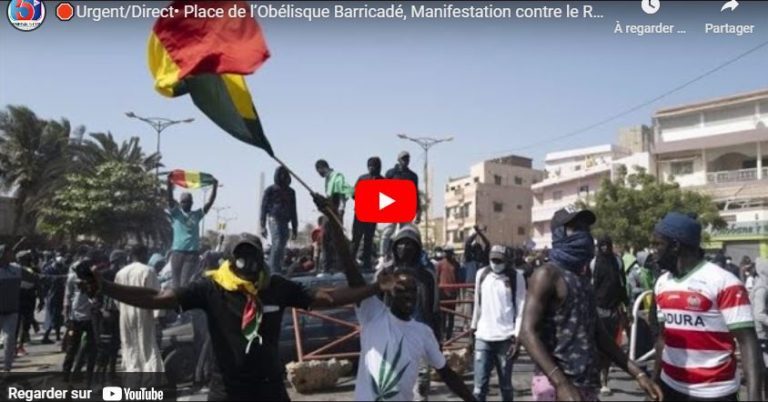 🛑Urgent/Direct• Place de l’Obélisque Barricadé, Manifestation contre le Report d’Election: