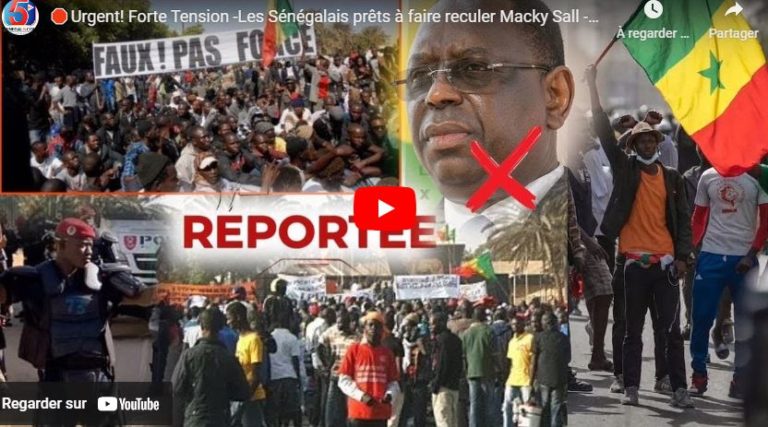 🛑Urgent! Forte Tension -Les Sénégalais prêts à faire reculer Macky Sall -La Décision des 7 Sages…