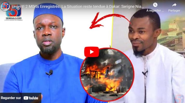 Urgent! 2 M0rts Enregistrés: La Situation reste tendue à Dakar: Serigne Niang