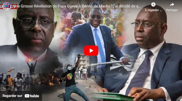 Une Grosse Révélation de Papy Gueye à Bénno de Macky “ j’ai décidé de quitter parceque…”