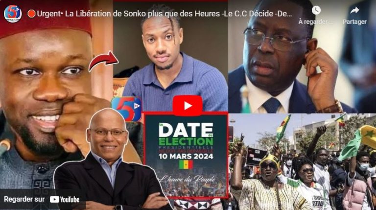 🛑Urgent• La Libération de Sonko plus que des Heures -Le C.C Décide -Detenus Libérés: Nouroudine….