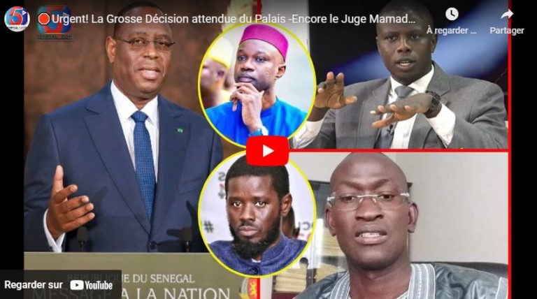 🛑Urgent! La Grosse Décision attendue du Palais -Encore le Juge Mamadou Seck sans aide sur NDT -Sonko