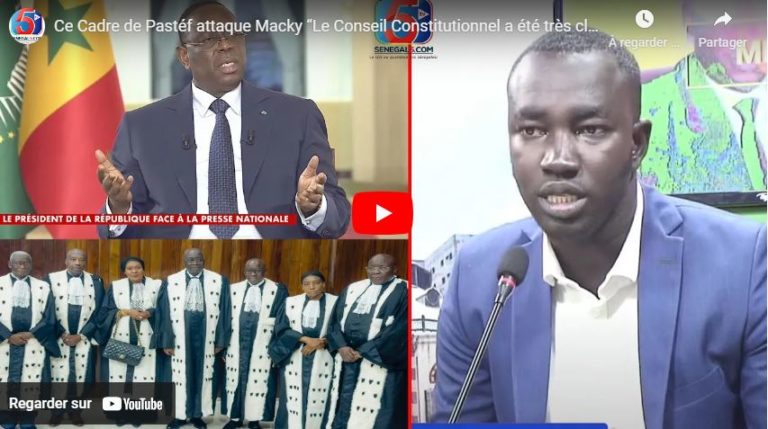 Ce Cadre de Pastéf attaque Macky “Le Conseil Constitutionnel a été très clair sur sa Décision Rendue