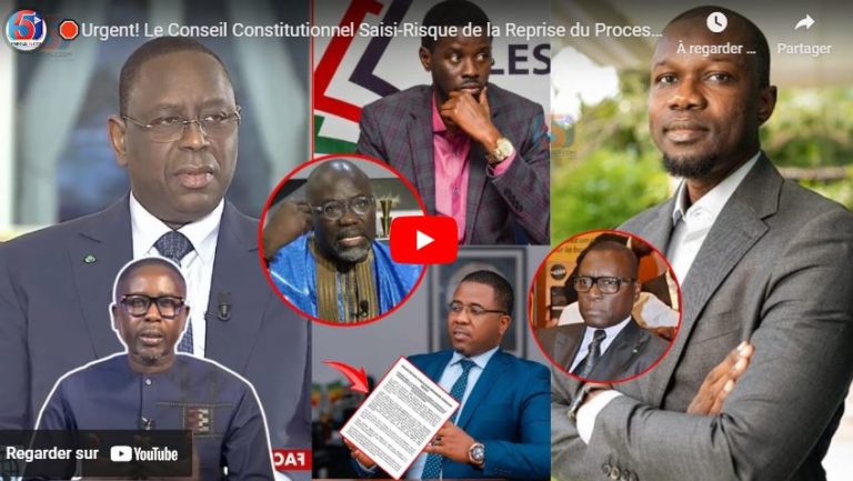 🛑Urgent! Le Conseil Constitutionnel Saisi-Risque de la Reprise du Processus -Macky Convoque au Cicad
