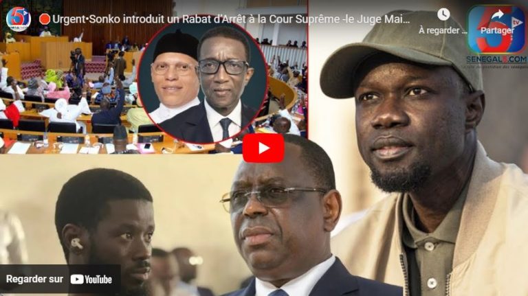 🛑Urgent•Sonko introduit un Rabat d’Arrêt à la Cour Suprême -le Juge Maintient Diomaye Faye en Prison