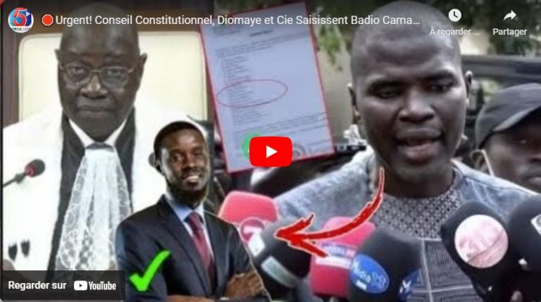 🛑Urgent! Conseil Constitutionnel, Diomaye et Cie Saisissent Badio Camara et les 6 Sages pour Recours