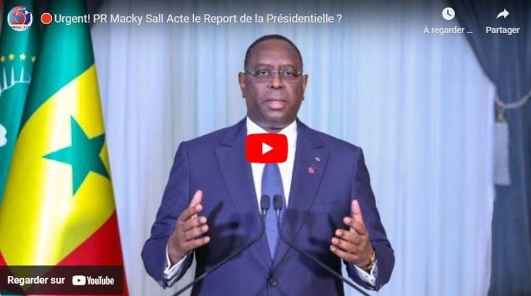 🛑Urgent! PR Macky Sall Acte le Report de la Présidentielle ?
