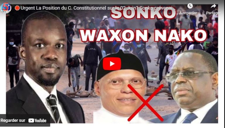 🛑Urgent La Position du C. Constitutionnel sur le 02 Juin? Sonko prévenait-Macky assure la Transition