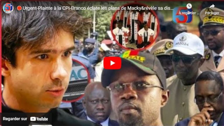 🛑Urgent-Plainte à la CPI-Branco éclate les plans de Macky&révèle sa discussion avec SONKO -C.C se...