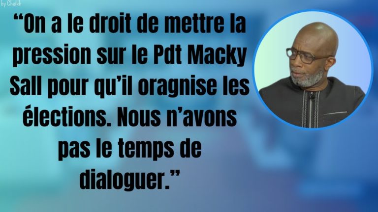Bouba à Macky :«On n’a pas le temps de dialoguer, on veut une élection présidentielle… »
