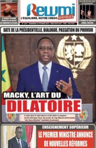 Une des journaux du vendredi 23 février 2024