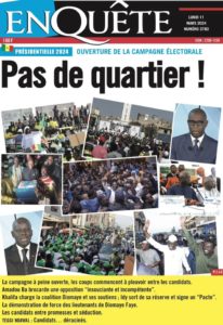 Une des journaux du lundi 11 mars 2024