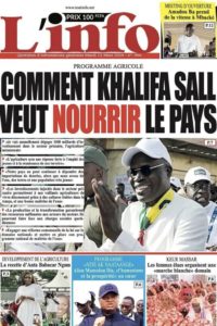 Une des journaux du mardi 12 mars 2024