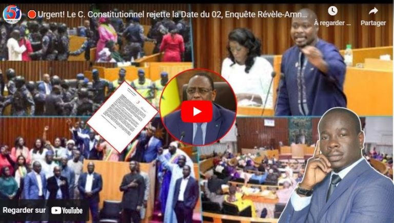 🛑Urgent! Le C. Constitutionnel rejette la Date du 02, Enquête Révèle-Amnistie de tous les D@ngers