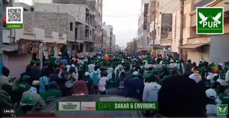 Présidentielle 2024 : L'entrée spectaculaire de Aliou Mamadou Dia dans la banlieue  dakaroise