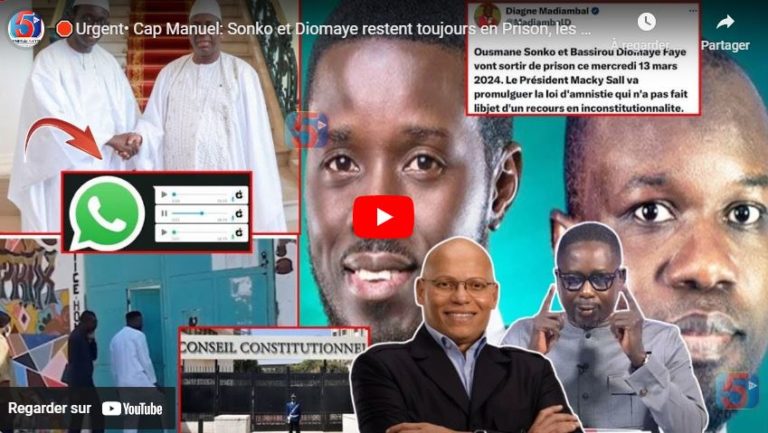 🛑Urgent• Cap Manuel: Sonko et Diomaye restent toujours en Prison, les Raisons -Karim à la C.C.