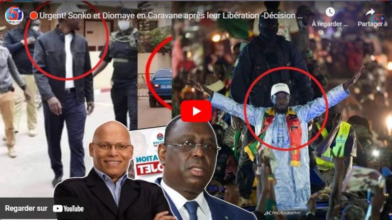 🛑Urgent! Sonko et Diomaye en Caravane après leur Libération -Décision de la Cour Suprême attendue