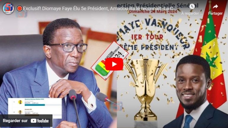 🛑Exclusif! Diomaye Faye Élu 5e Président, Amadou Ba le reconnaît -La Commission Recensement Convoqué