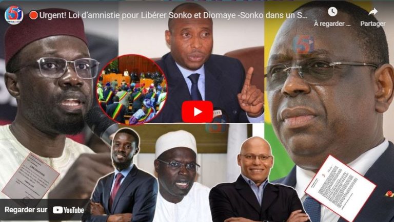 🛑Urgent! Loi d’amnistie pour Libérer Sonko et Diomaye -Sonko dans un Silence Bruissant -Assemblée Sa