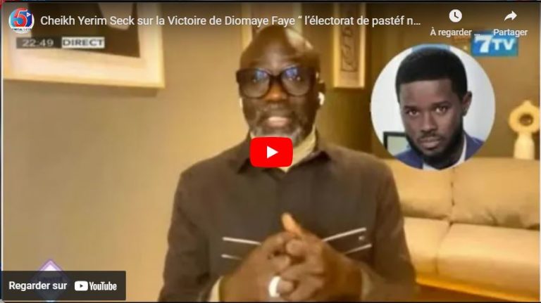 Cheikh Yerim Seck sur la Victoire de Diomaye Faye “ l’électorat de pastéf ne dépasse pas 35% ” VAR