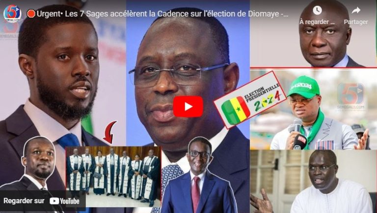 🛑Urgent• Les 7 Sages accélèrent la Cadence sur l’élection de Diomaye -Macky Fait ses Adieux