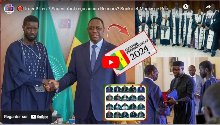 🛑Urgent! Les 7 Sages n’ont reçu aucun Recours? Sonko et Macky se Réconcilient-Diomaye au Palais
