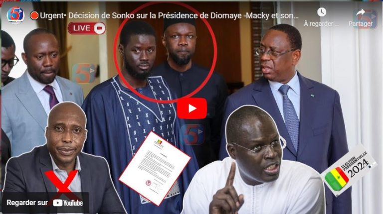 🛑Urgent• Décision de Sonko sur la Présidence de Diomaye -Macky et sonko se sont Réconciliés -GIGN