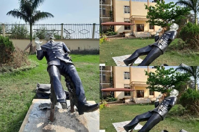 Yaoundé: La statue de Samuel Eto’o encore vandalisée