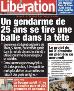 Une des journaux du mercredi 06 mars 2024
