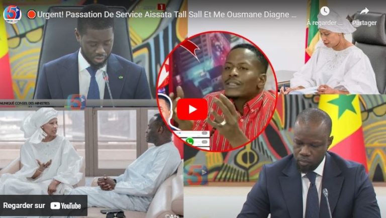 🛑Urgent! Passation De Service Aissata Tall Sall Et Me Ousmane Diagne Ministre De La Justice..Cheikh