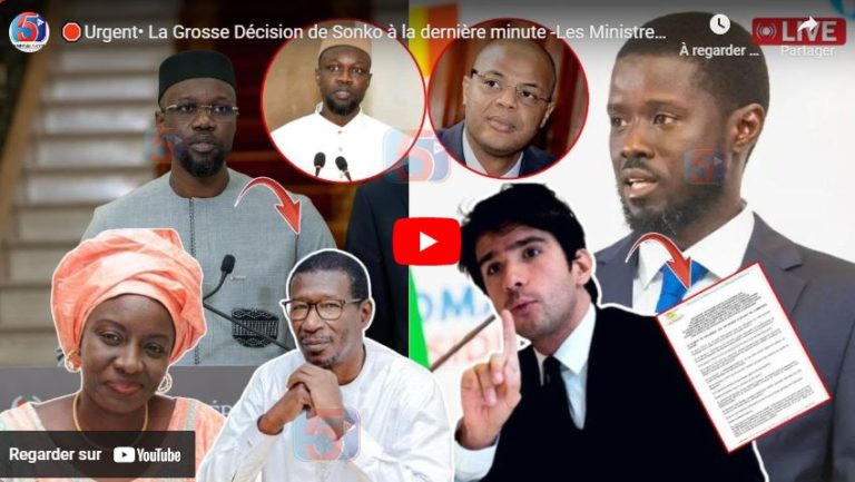 🛑Urgent• La Grosse Décision de Sonko à la dernière minute -Les Ministres de Macky Bloqués -Juan Jugé