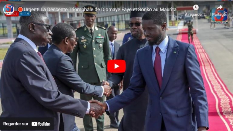 🛑Urgent! La Descente Triomphale de Diomaye Faye et Sonko au Mauritanie