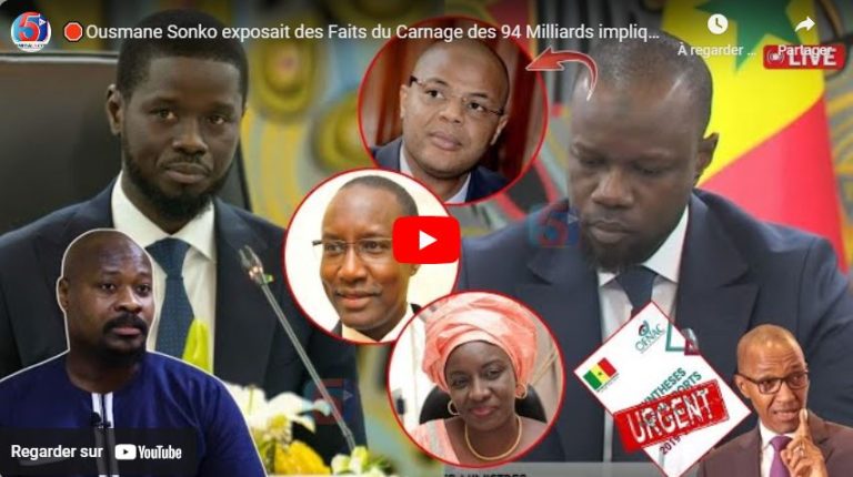 🛑Ousmane Sonko expose des Faits du Carnage des 94 Milliards impliquant Mamour Diallo