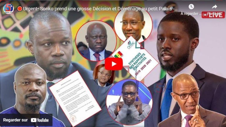 🛑Urgent• Sonko prend une grosse Décision et Déménage au petit Palais -Diomaye assène ses Vérités…