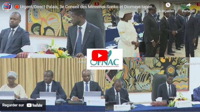 🛑Urgent/Direct Palais, 3e Conseil des Ministres-Sonko et Diomaye tapent sur la Table de Forte Décision