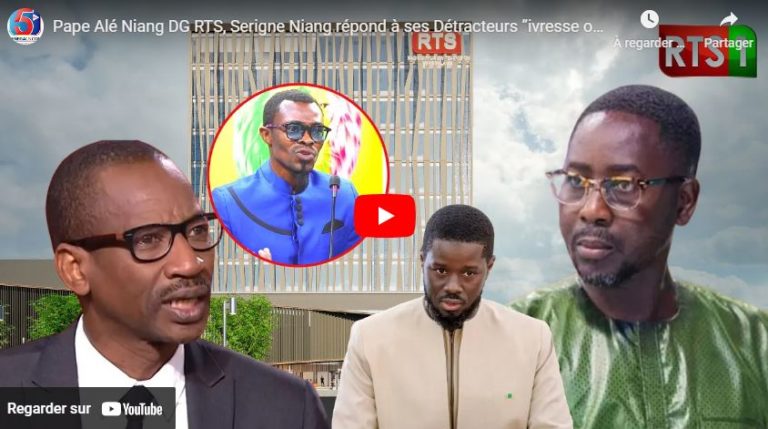 Pape Alé Niang DG RTS, Serigne Niang répond à ses Détracteurs ”ivresse ou pas il a les Compétences”