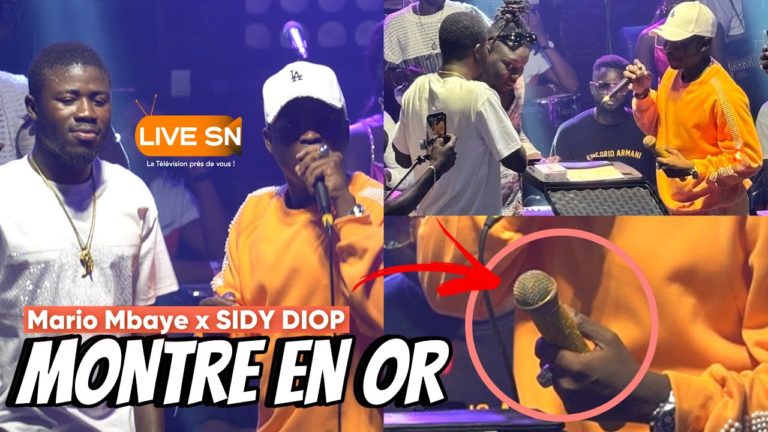 (Vidéo) – Mario offre un micro en or à Sidy Diop, l’artiste en pleurs « tu m’as offert… »