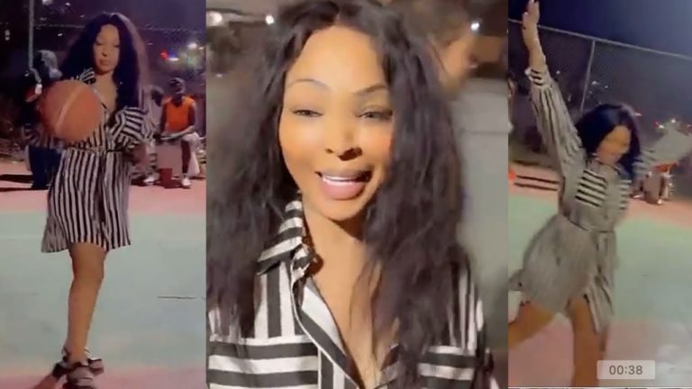 (Vidéo) : Dans la peau d’une basketteuse, Viviane marque un panier et jubile