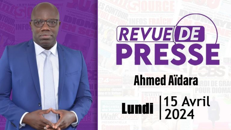 Ecoutez la revue de presse (Wolof) 2ATV du lundi 15 avril 2024 | Par Ahmed Aidara