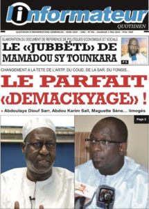 Découvrez les Unes des journaux Sénégalais du vendredi 03 mai 2024