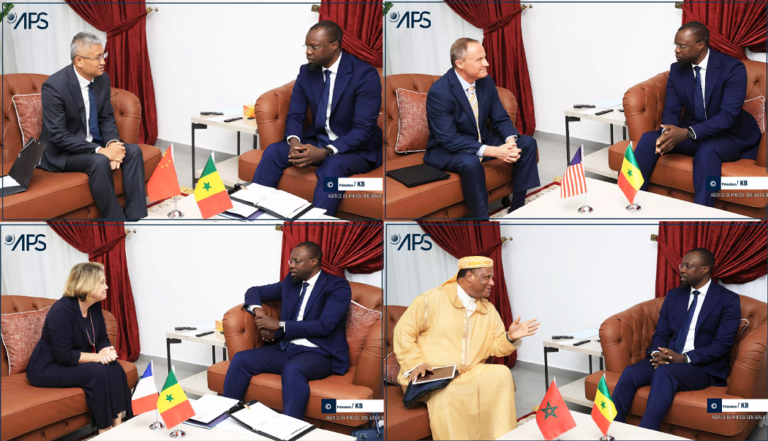 En une semaine, le Premier ministre Ousmane Sonko a rencontré pas moins de sept ambassadeurs (Photos)