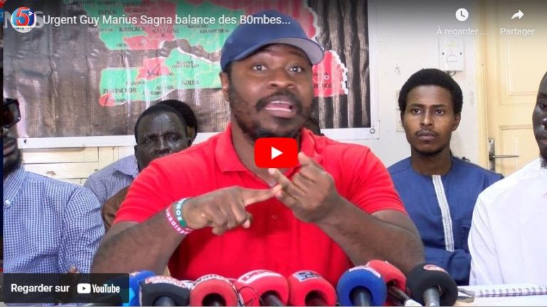 Urgent Guy Marius Sagna balance des B0mbes...