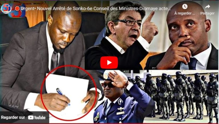 🛑Urgent• Nouvel Arrêté de Sonko-6e Conseil des Ministres-Diomaye actera ses Décisions Majeure: 17/18